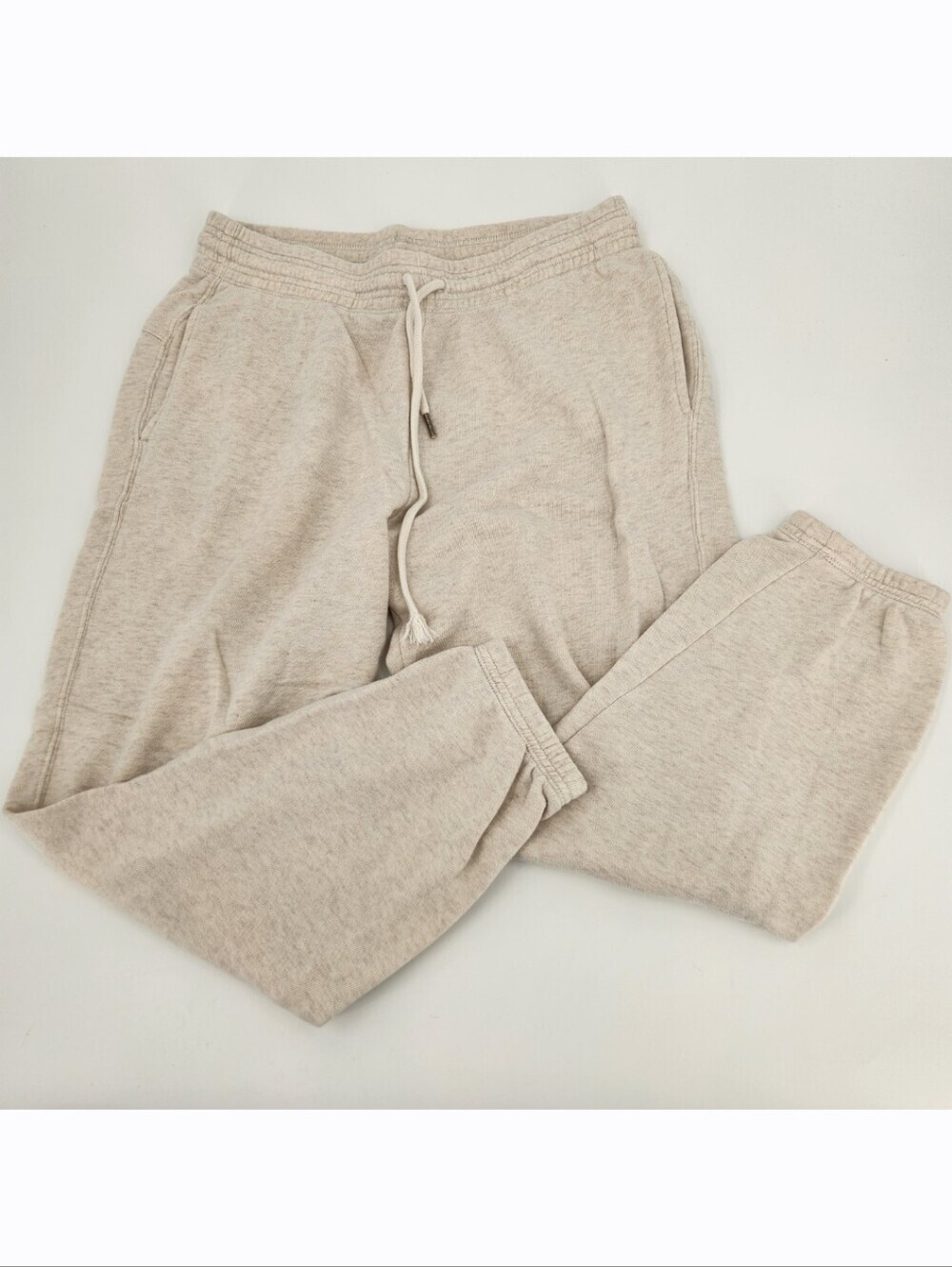 Aerie French Terry Jogger Sweatpants Womens Size Medium OatmealPockets Pull On